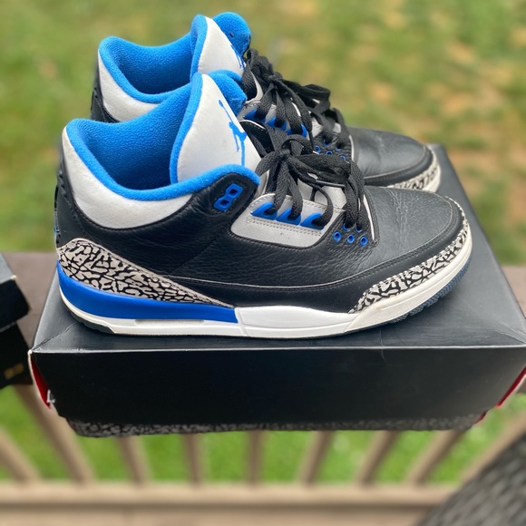 JORDAN SPORT BLUE 3’s SIZE 11 - Picture 2 of 5